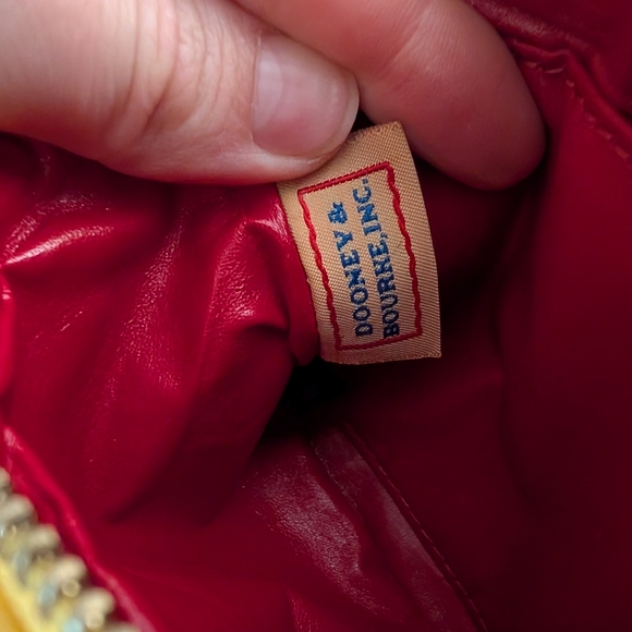 Dooney & Bourke Yellow Leather Wristlet - Picture 6 of 8